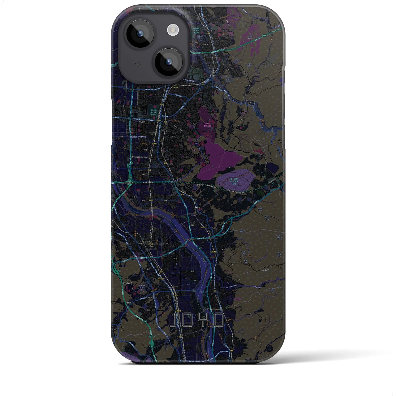 【城陽(京都府)】地図柄iPhoneケース(バックカバータイプ)