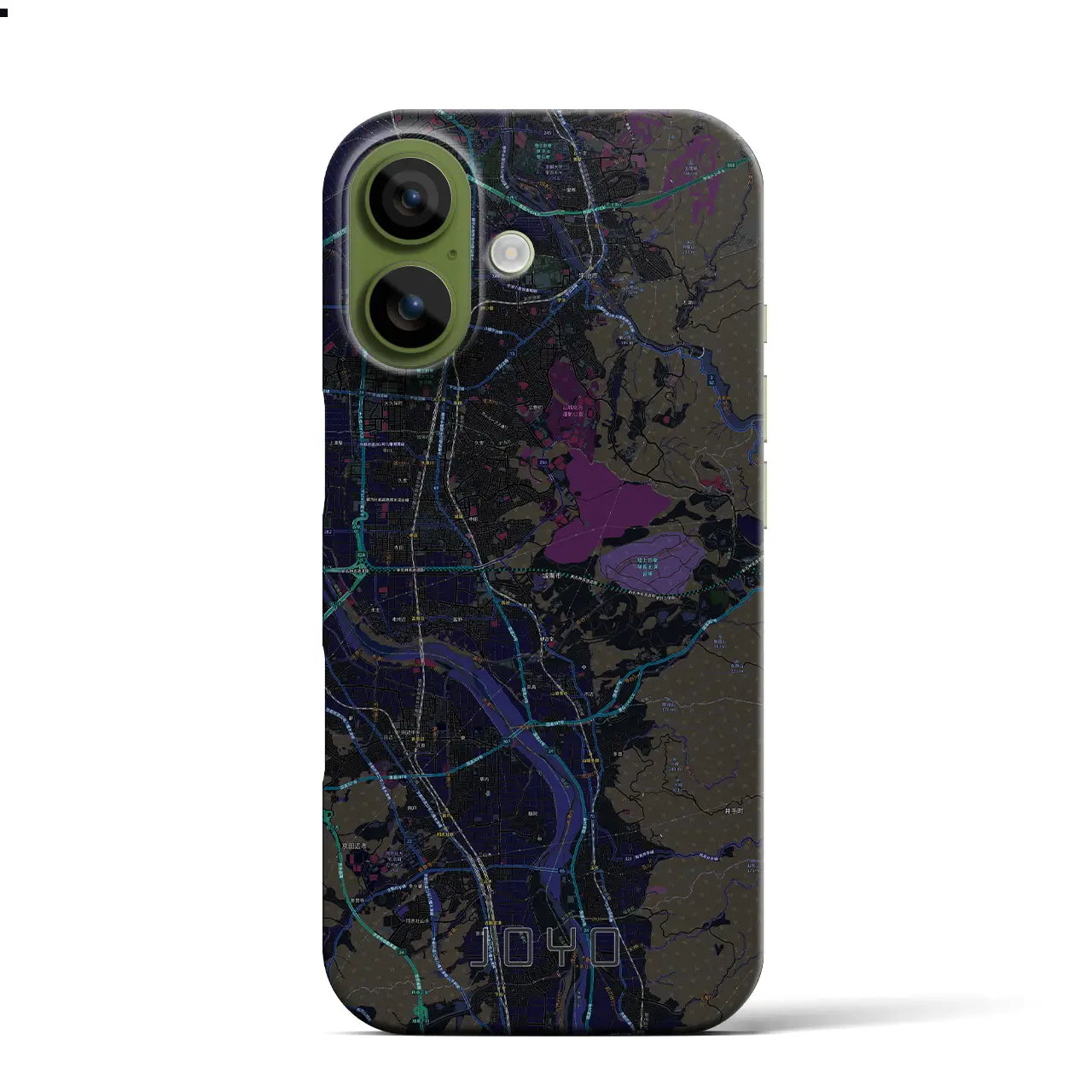 【城陽(京都府)】地図柄iPhoneケース(バックカバータイプ)