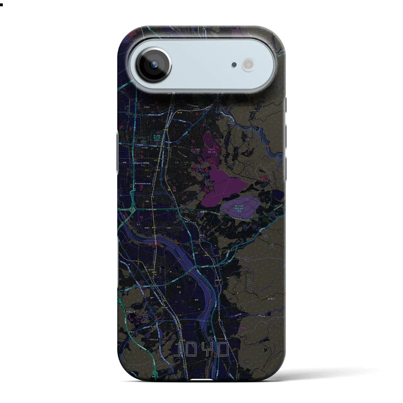 【城陽(京都府)】地図柄iPhoneケース(バックカバータイプ)