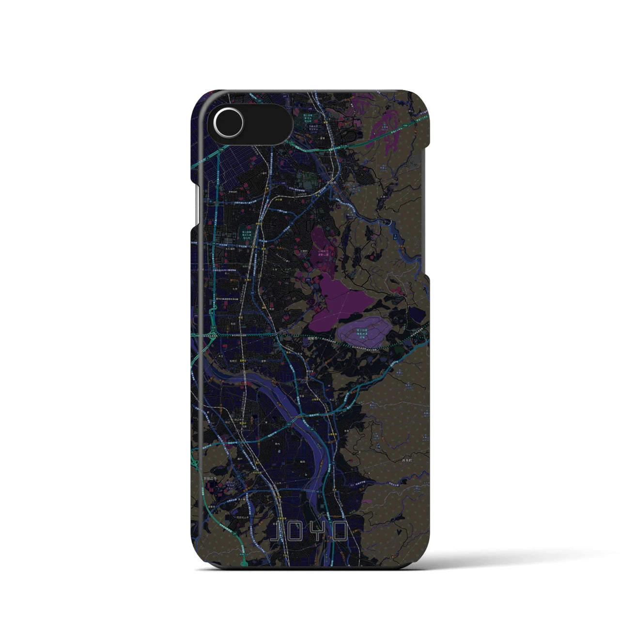 【城陽(京都府)】地図柄iPhoneケース(バックカバータイプ)