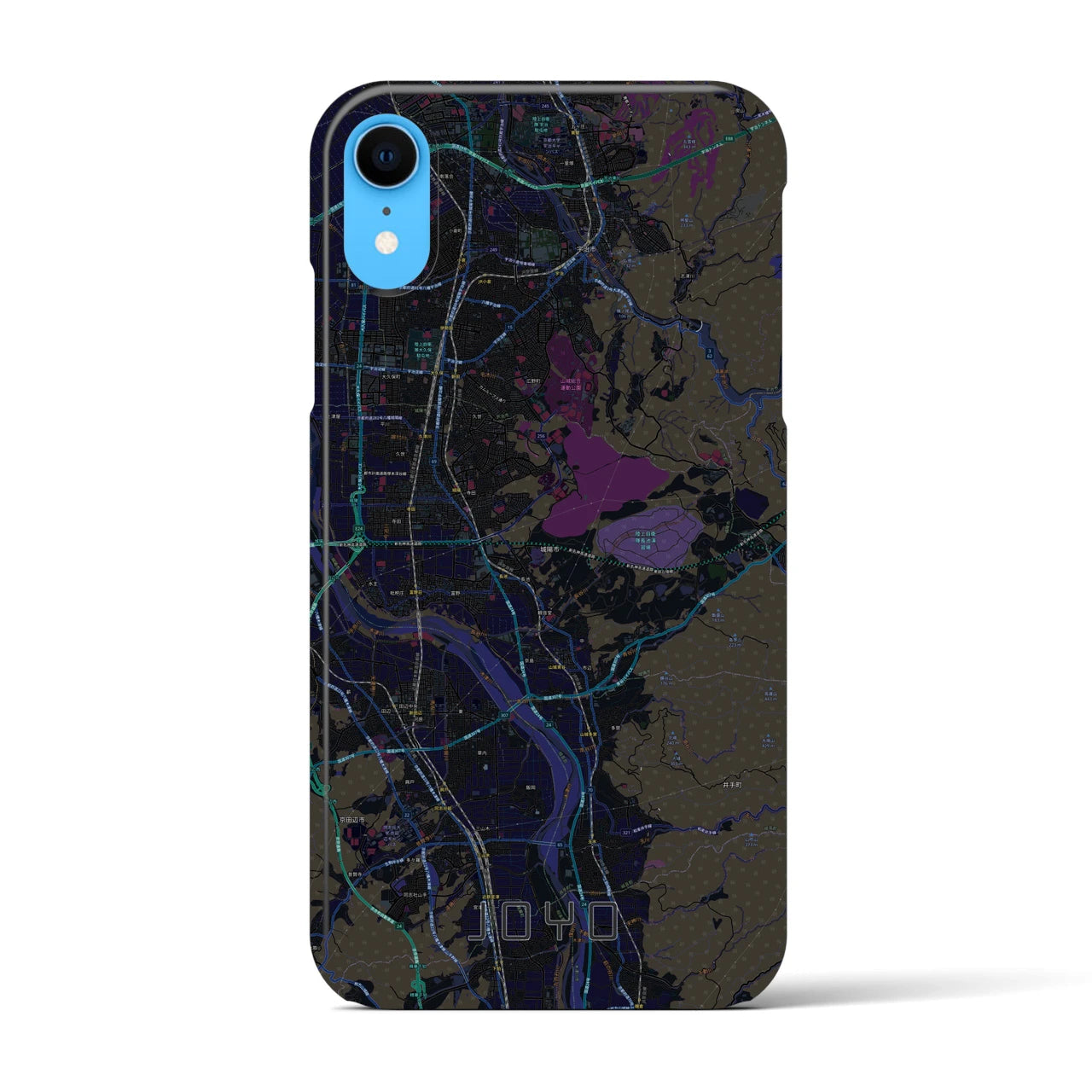 【城陽(京都府)】地図柄iPhoneケース(バックカバータイプ)