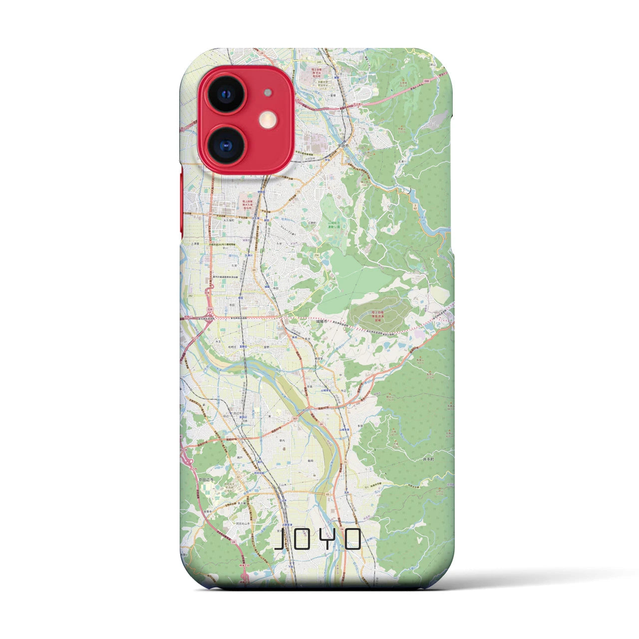 【城陽(京都府)】地図柄iPhoneケース(バックカバータイプ)