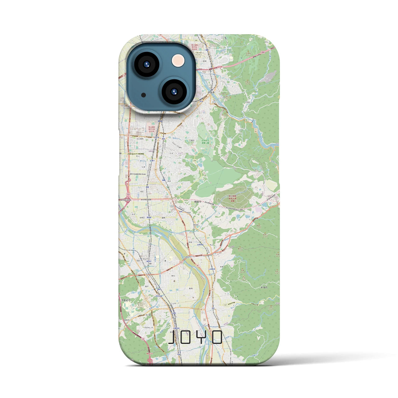 【城陽(京都府)】地図柄iPhoneケース(バックカバータイプ)