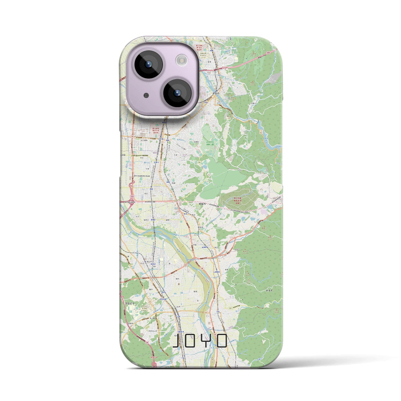 【城陽(京都府)】地図柄iPhoneケース(バックカバータイプ)