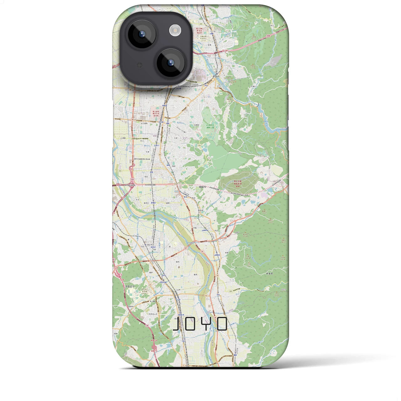 【城陽(京都府)】地図柄iPhoneケース(バックカバータイプ)
