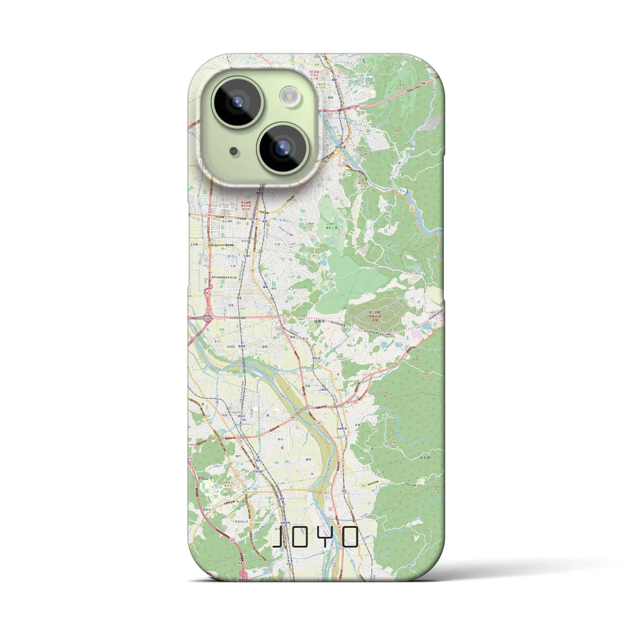 【城陽(京都府)】地図柄iPhoneケース(バックカバータイプ)