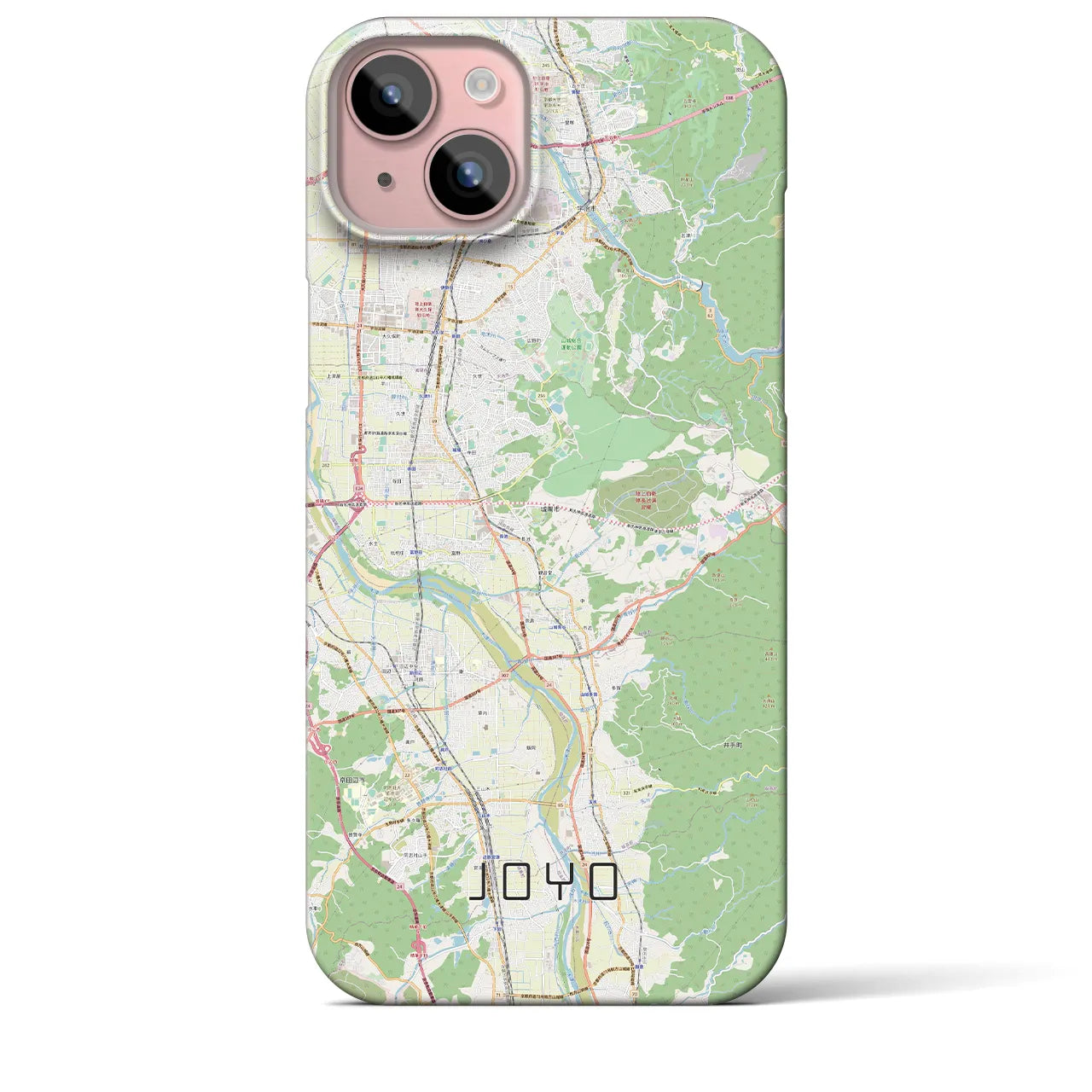 【城陽(京都府)】地図柄iPhoneケース(バックカバータイプ)