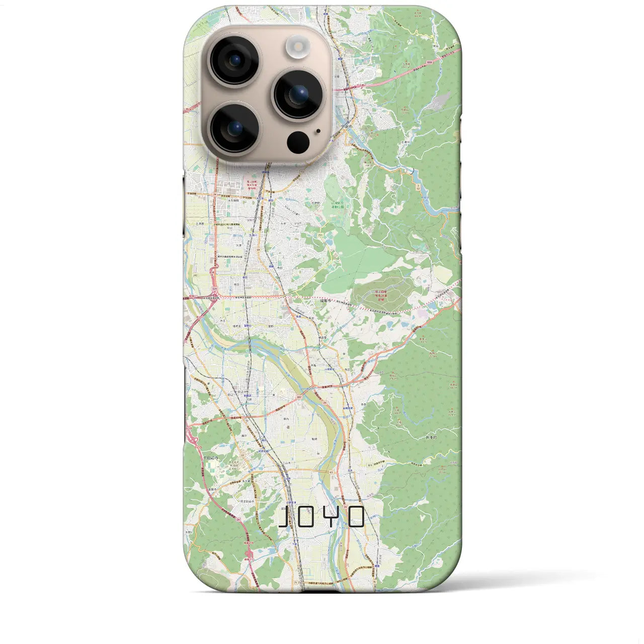 【城陽(京都府)】地図柄iPhoneケース(バックカバータイプ)