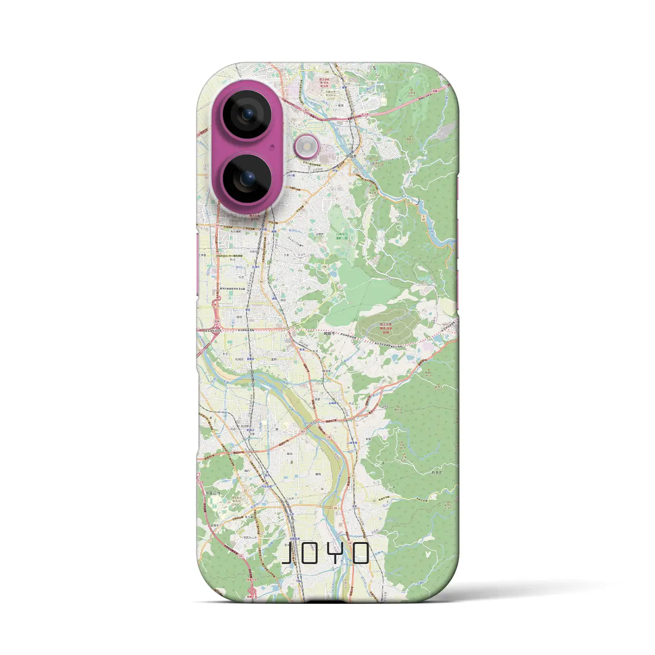 【城陽(京都府)】地図柄iPhoneケース(バックカバータイプ)