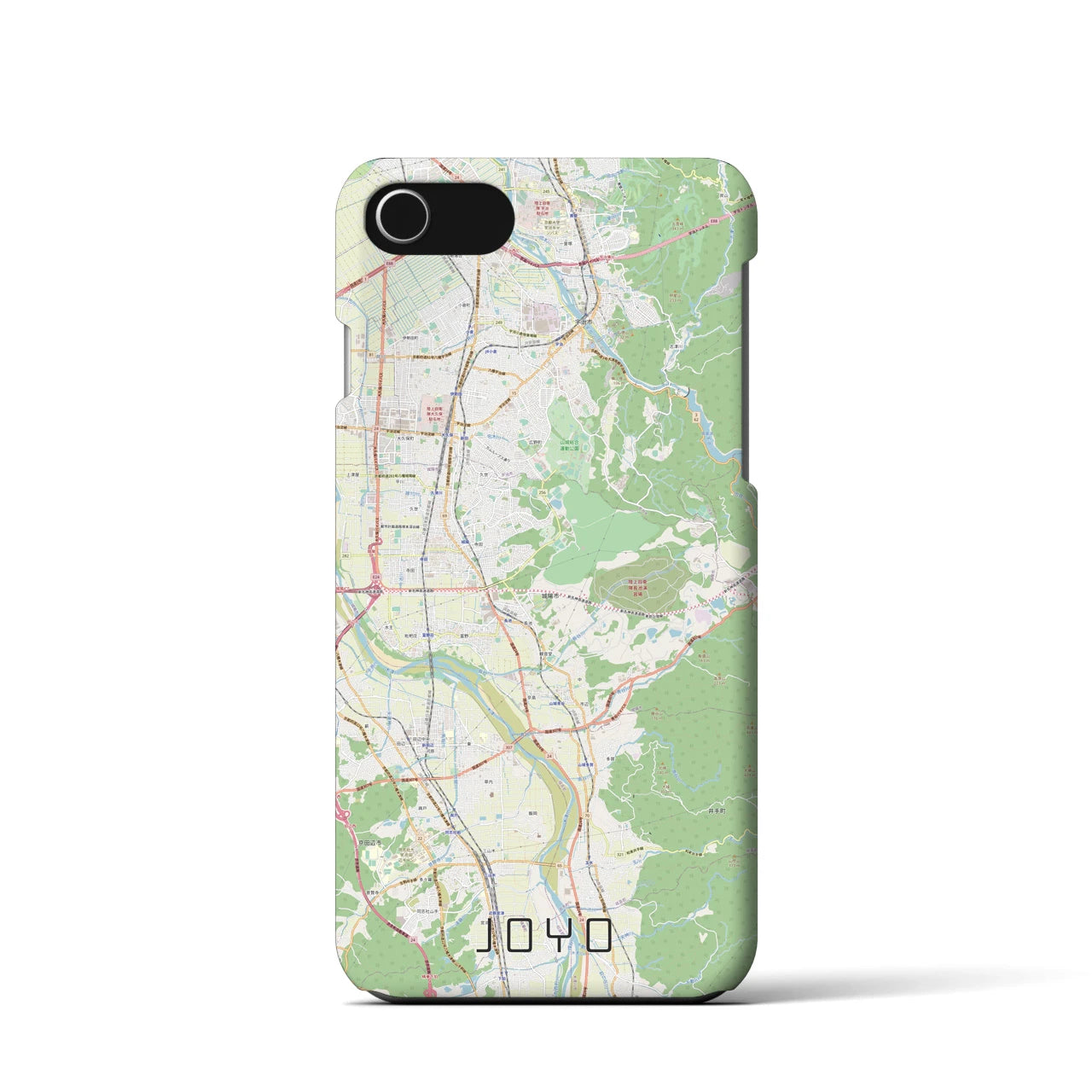 【城陽(京都府)】地図柄iPhoneケース(バックカバータイプ)