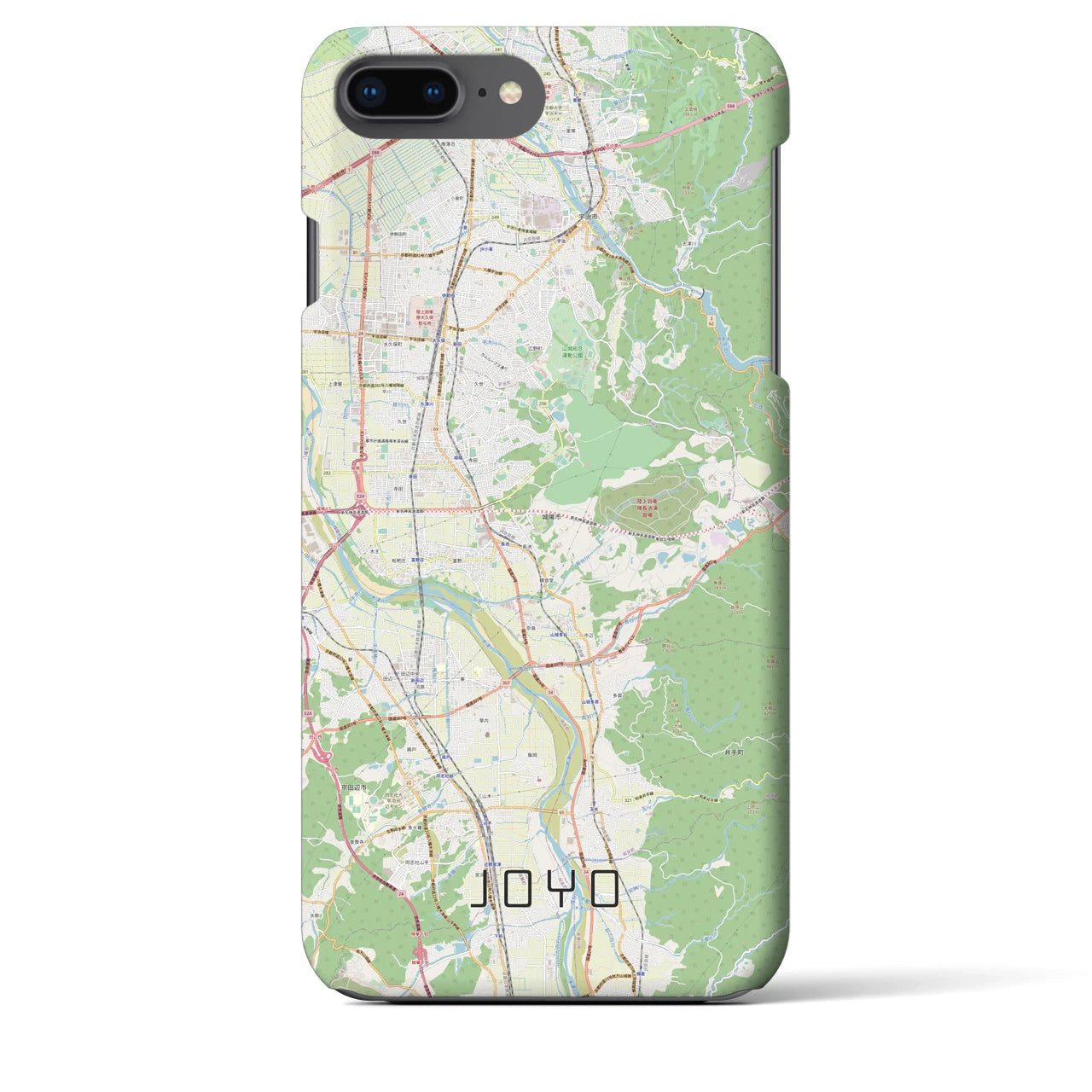 【城陽(京都府)】地図柄iPhoneケース(バックカバータイプ)