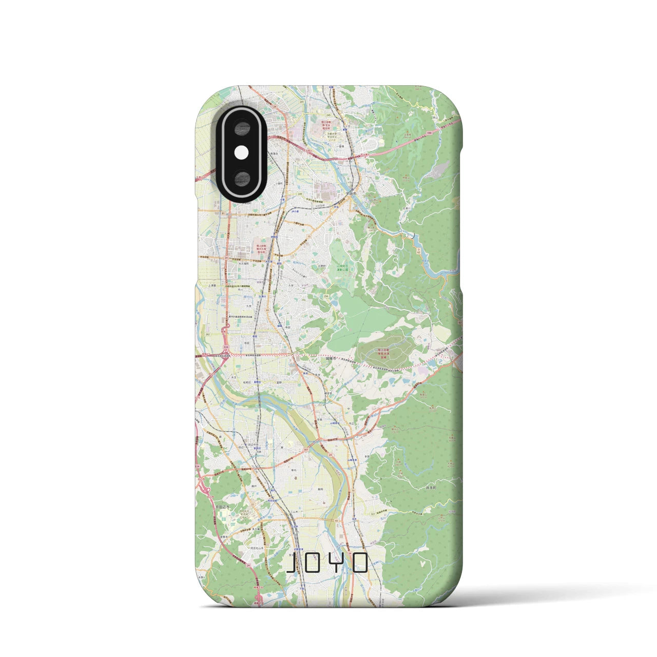 【城陽(京都府)】地図柄iPhoneケース(バックカバータイプ)