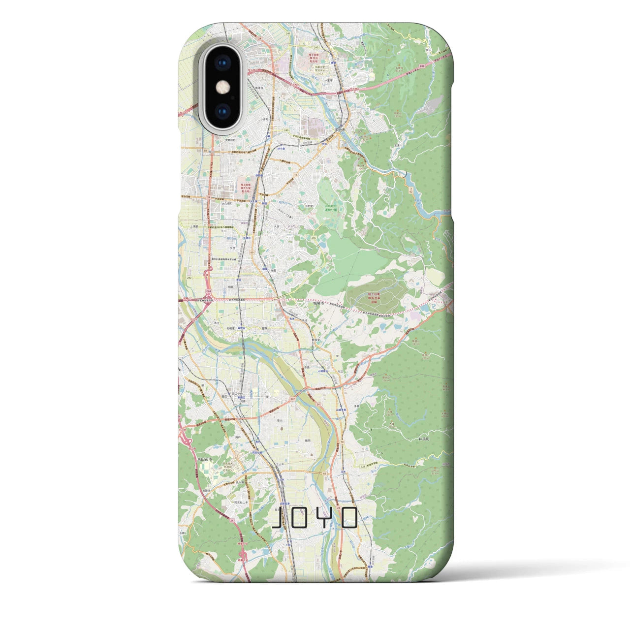 【城陽(京都府)】地図柄iPhoneケース(バックカバータイプ)
