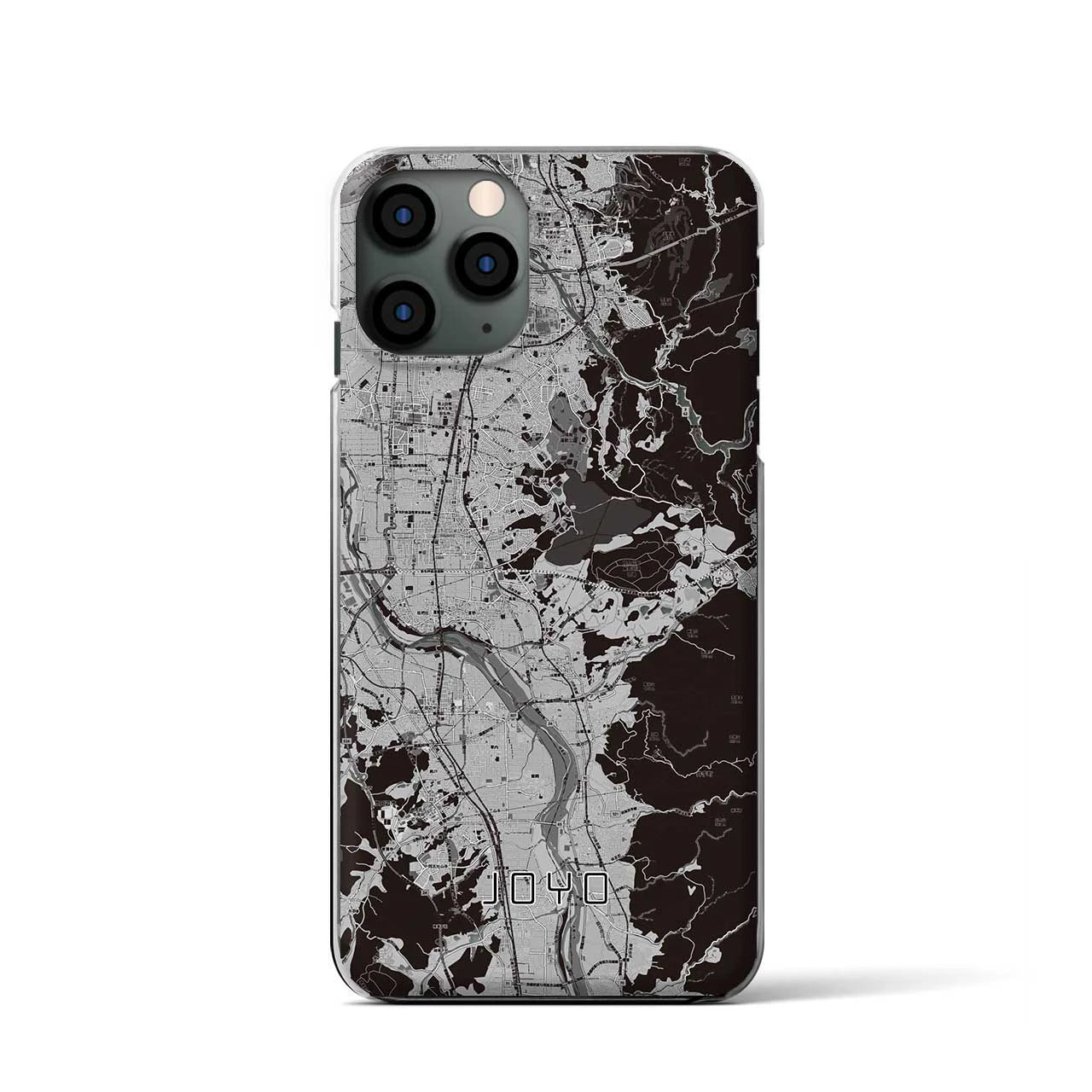 【城陽(京都府)】地図柄iPhoneケース(クリアタイプ)