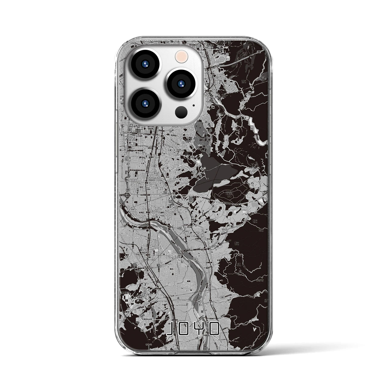 【城陽(京都府)】地図柄iPhoneケース(クリアタイプ)