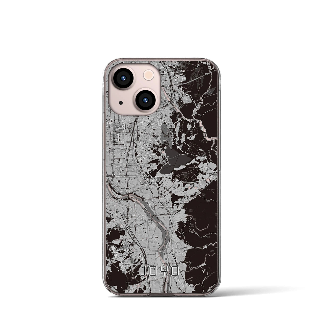 【城陽(京都府)】地図柄iPhoneケース(クリアタイプ)