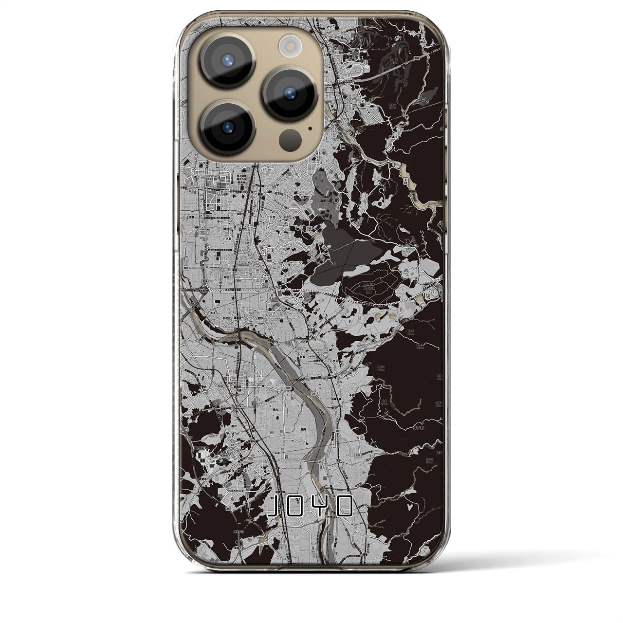 【城陽(京都府)】地図柄iPhoneケース(クリアタイプ)