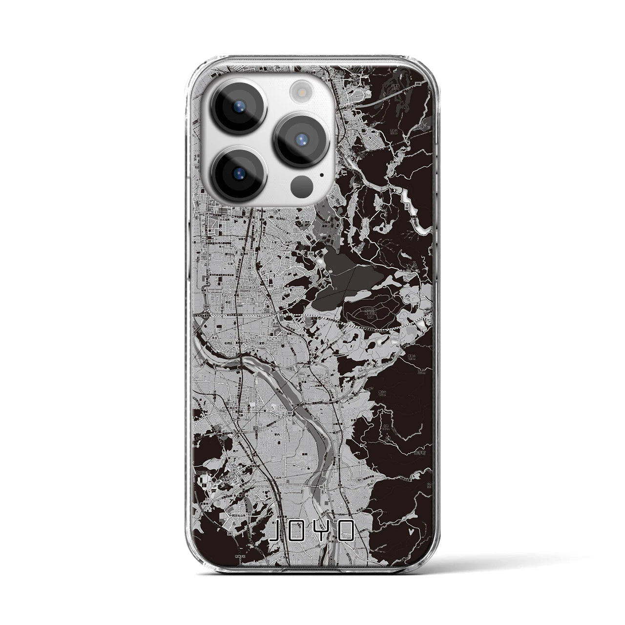 【城陽(京都府)】地図柄iPhoneケース(クリアタイプ)