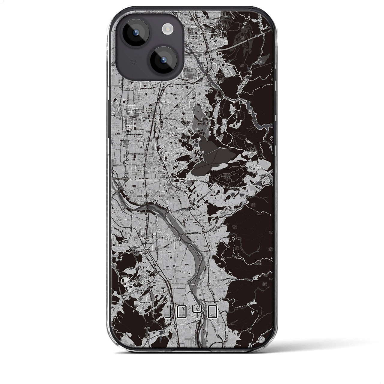 【城陽(京都府)】地図柄iPhoneケース(クリアタイプ)