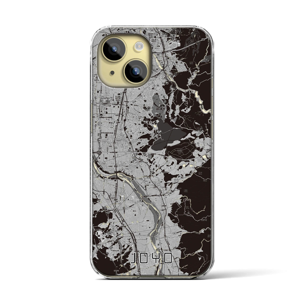 【城陽(京都府)】地図柄iPhoneケース(クリアタイプ)