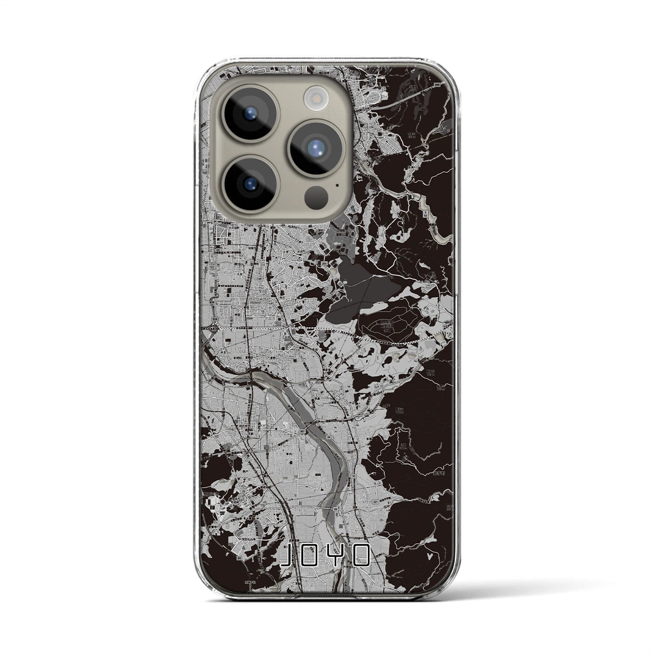 【城陽(京都府)】地図柄iPhoneケース(クリアタイプ)