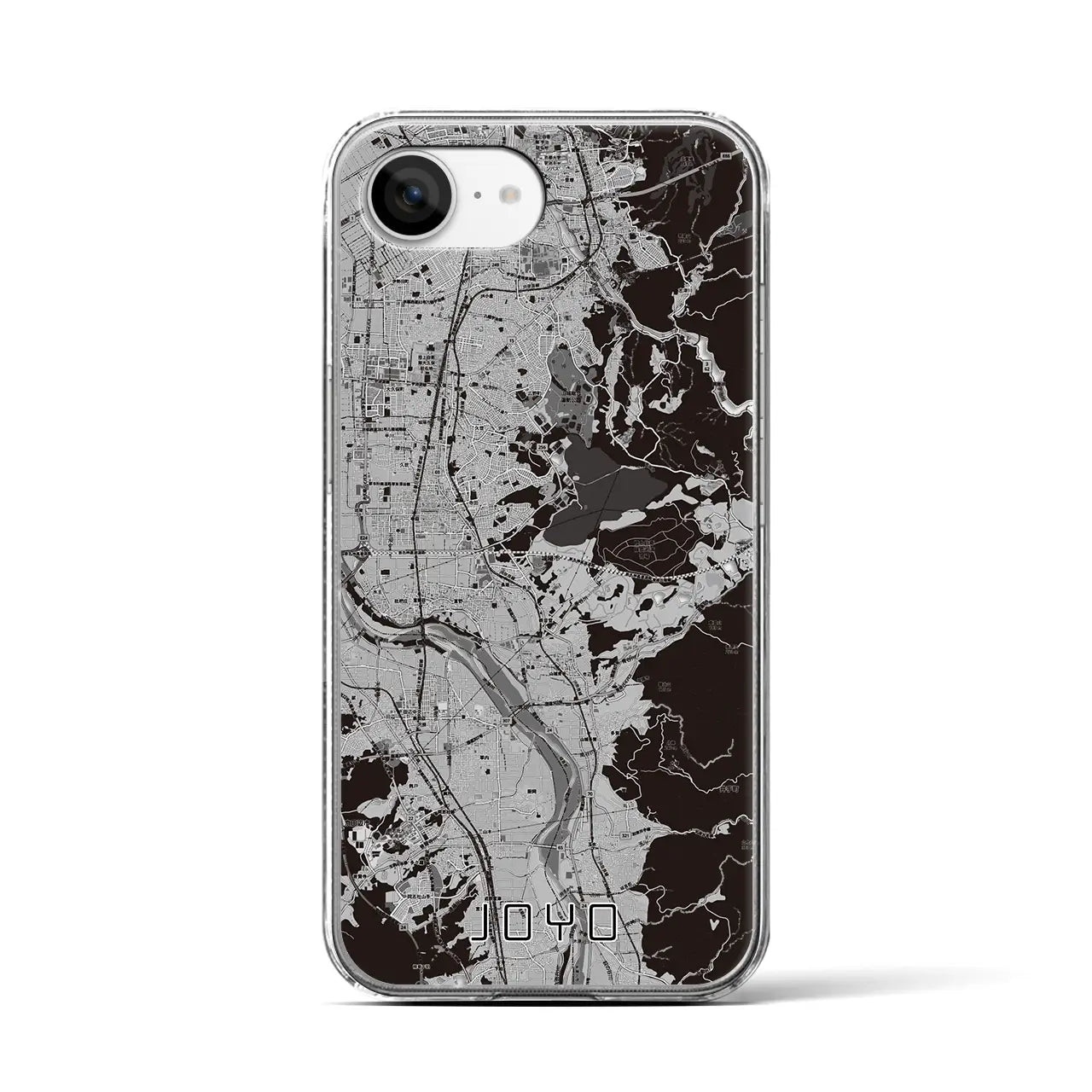 【城陽(京都府)】地図柄iPhoneケース(クリアタイプ)