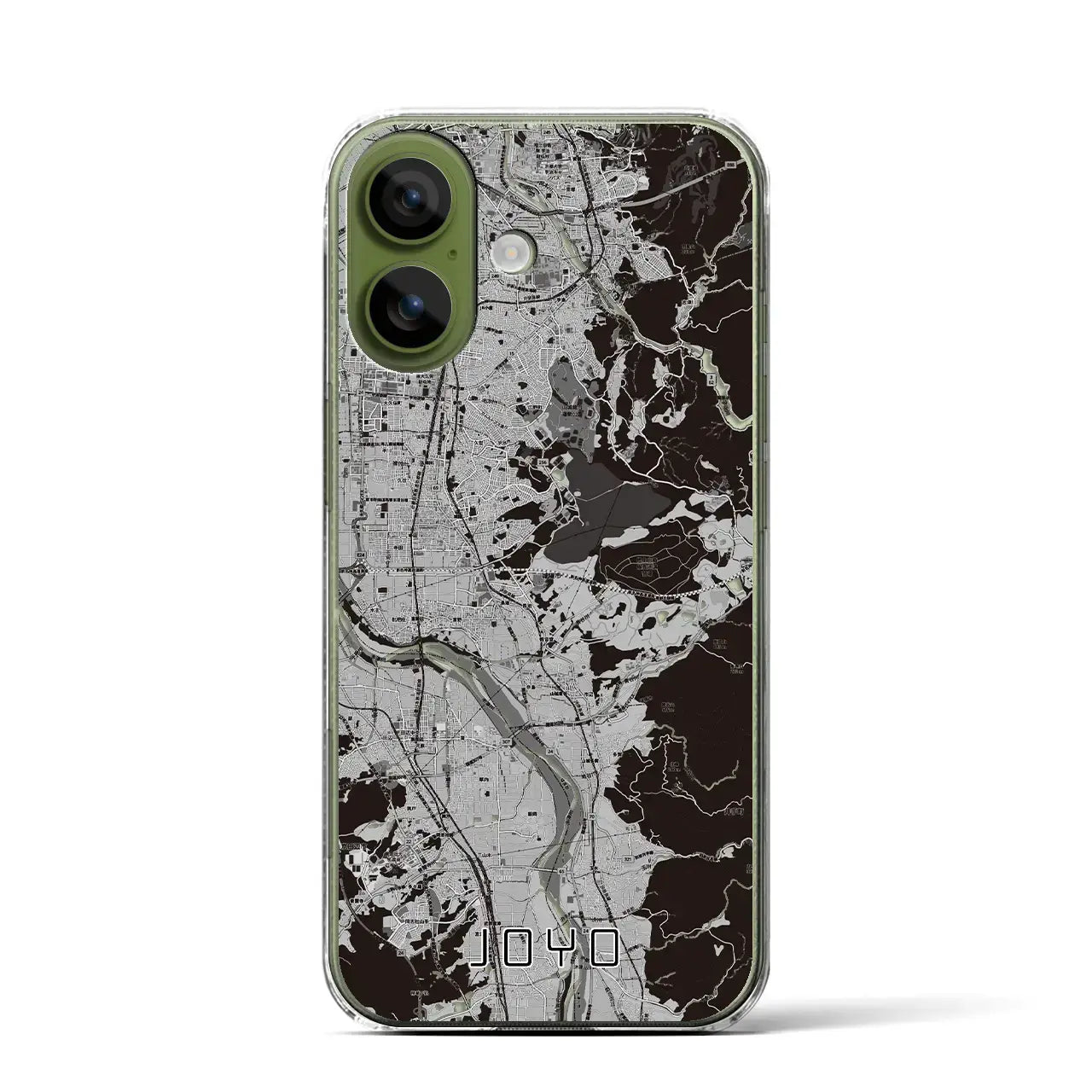 【城陽(京都府)】地図柄iPhoneケース(クリアタイプ)