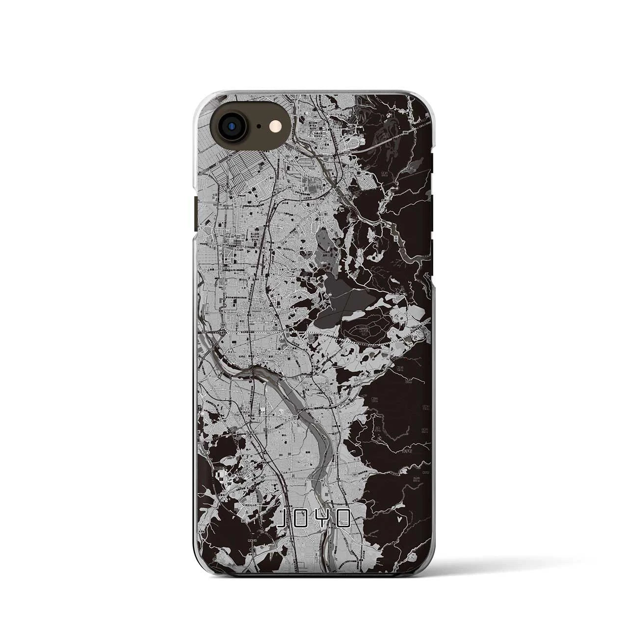 【城陽(京都府)】地図柄iPhoneケース(クリアタイプ)