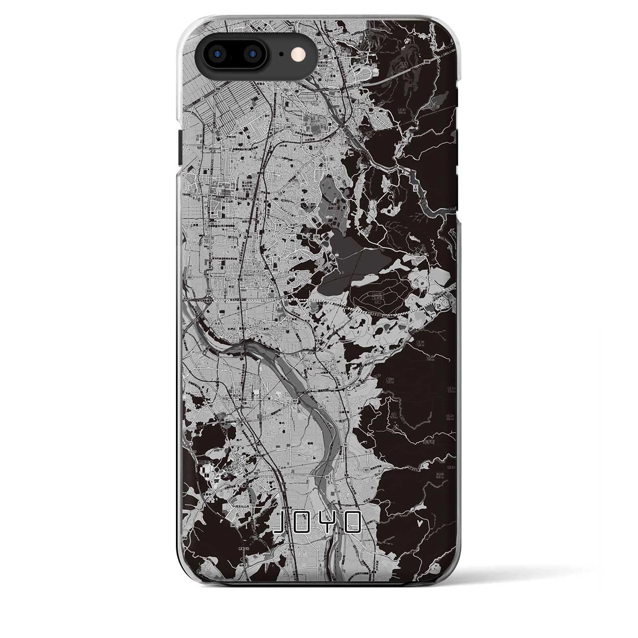 【城陽(京都府)】地図柄iPhoneケース(クリアタイプ)