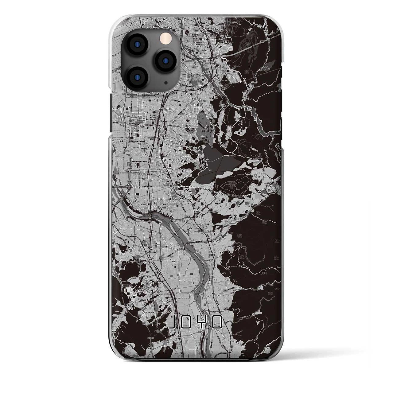 【城陽(京都府)】地図柄iPhoneケース(クリアタイプ)