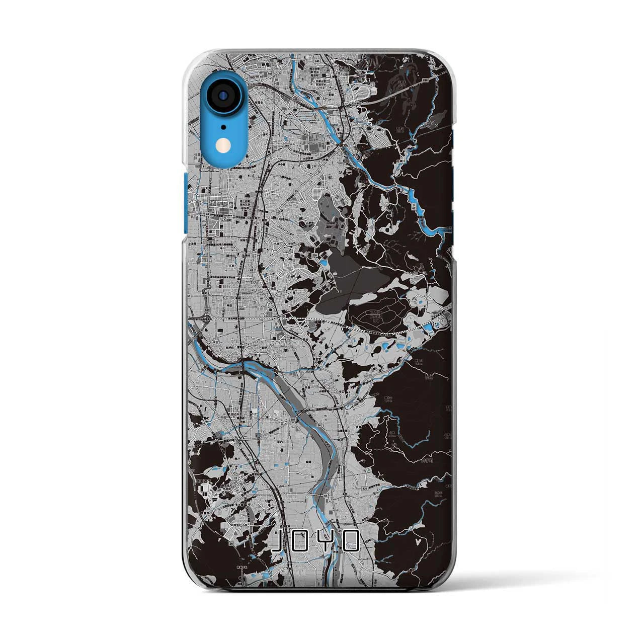 【城陽(京都府)】地図柄iPhoneケース(クリアタイプ)