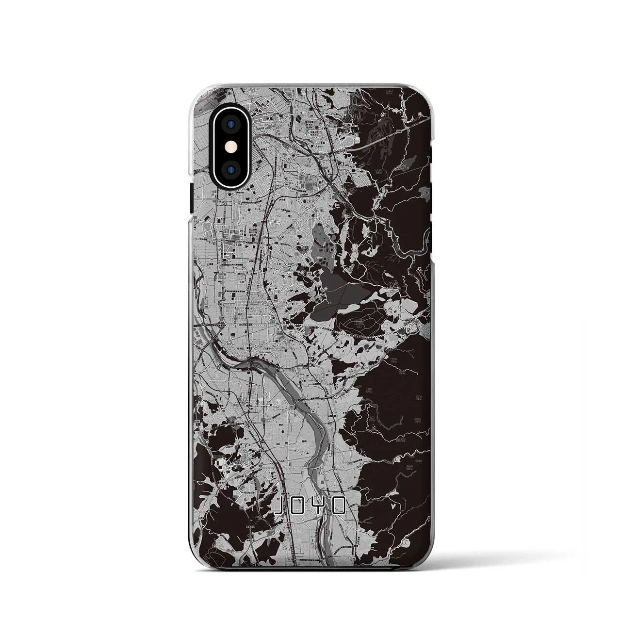 【城陽(京都府)】地図柄iPhoneケース(クリアタイプ)