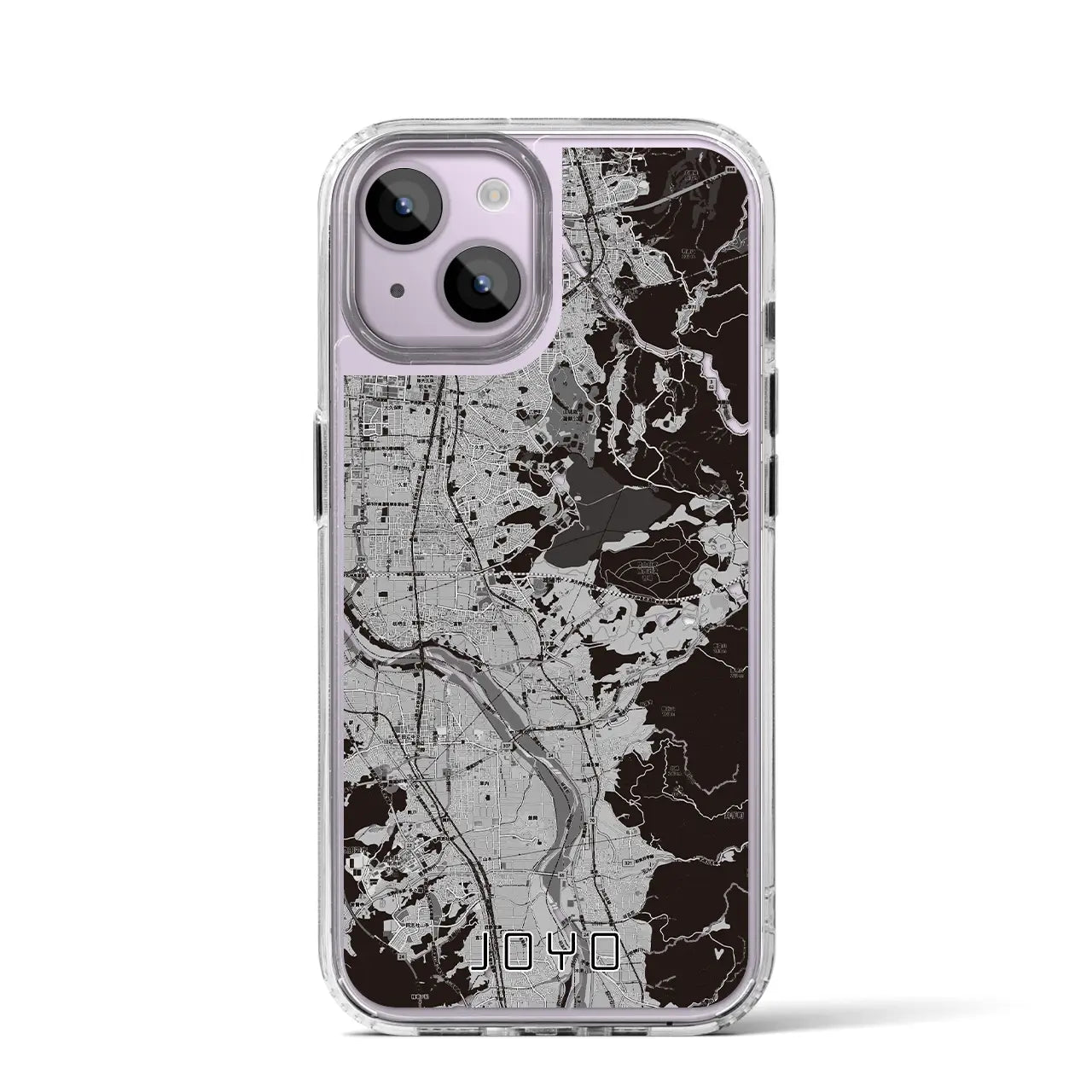 【城陽(京都府)】地図柄iPhoneケース(MagSafeタイプ)