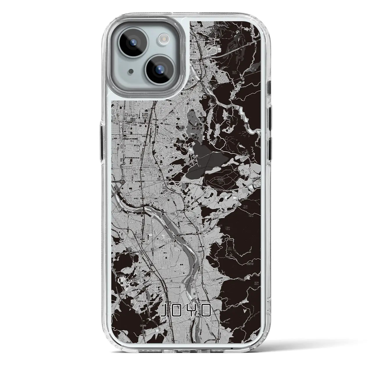 【城陽(京都府)】地図柄iPhoneケース(MagSafeタイプ)