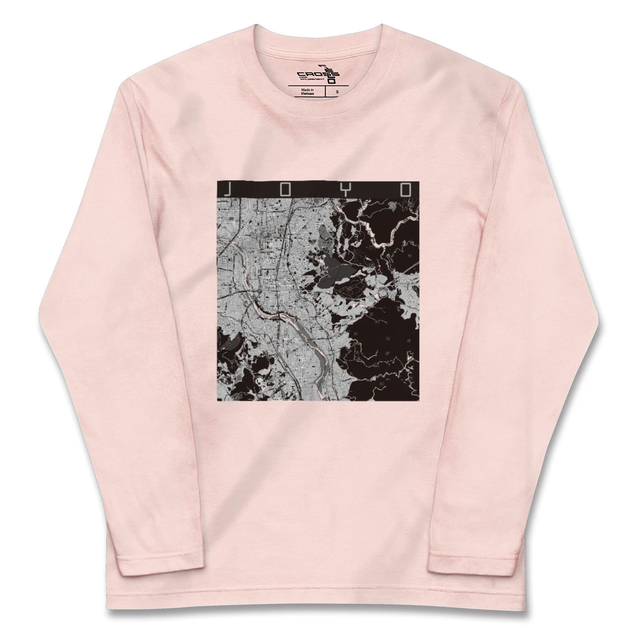 【城陽(京都府)】地図柄ロングスリーブTシャツ