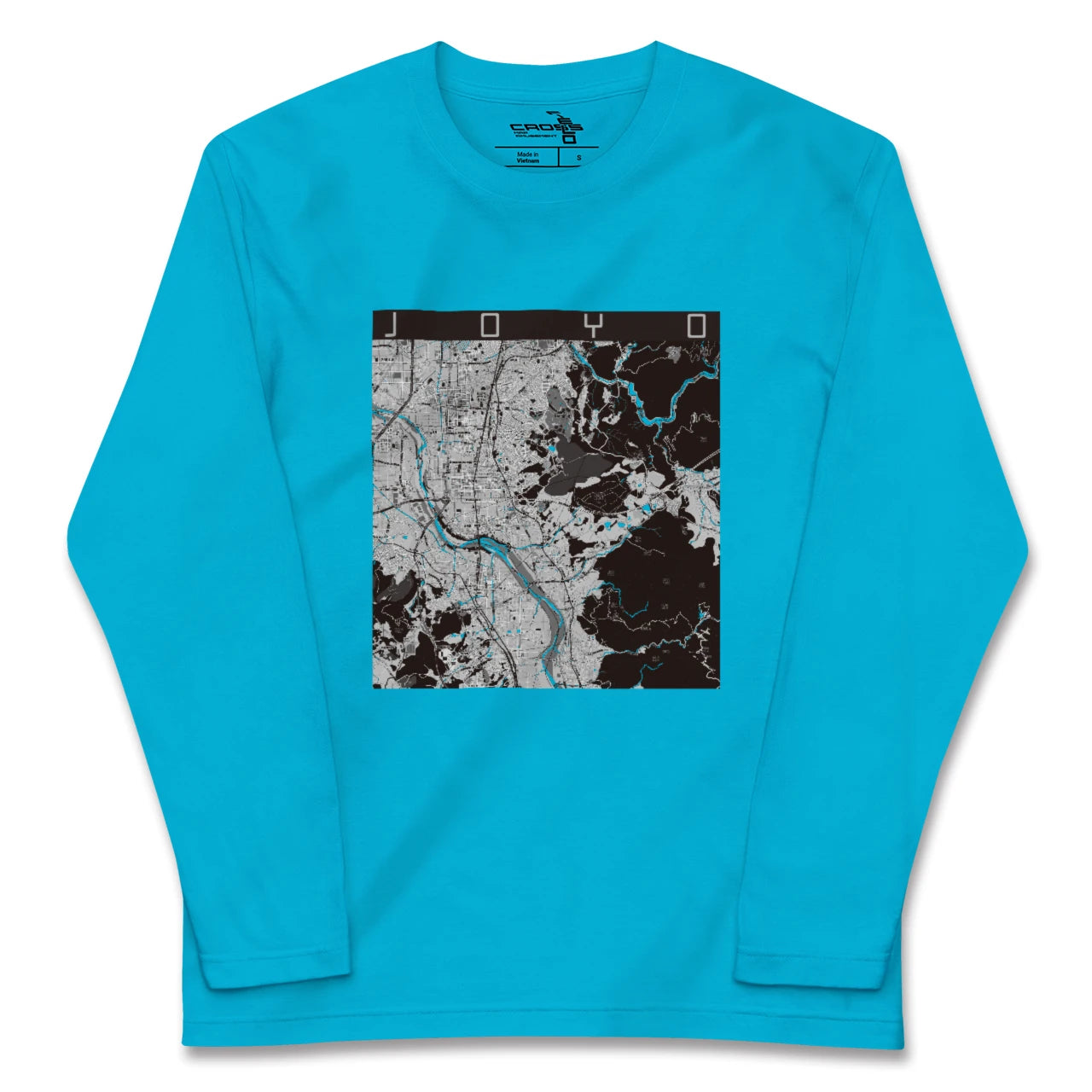 【城陽(京都府)】地図柄ロングスリーブTシャツ