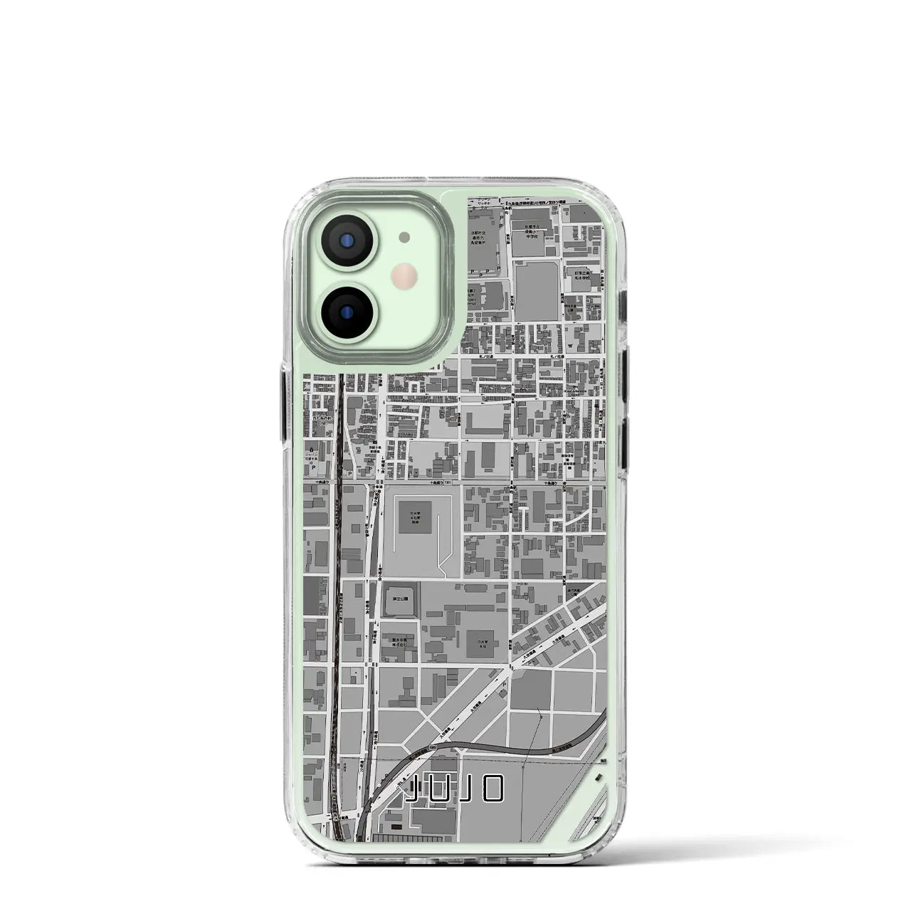 【十条(京都府)】地図柄iPhoneケース(MagSafeタイプ)