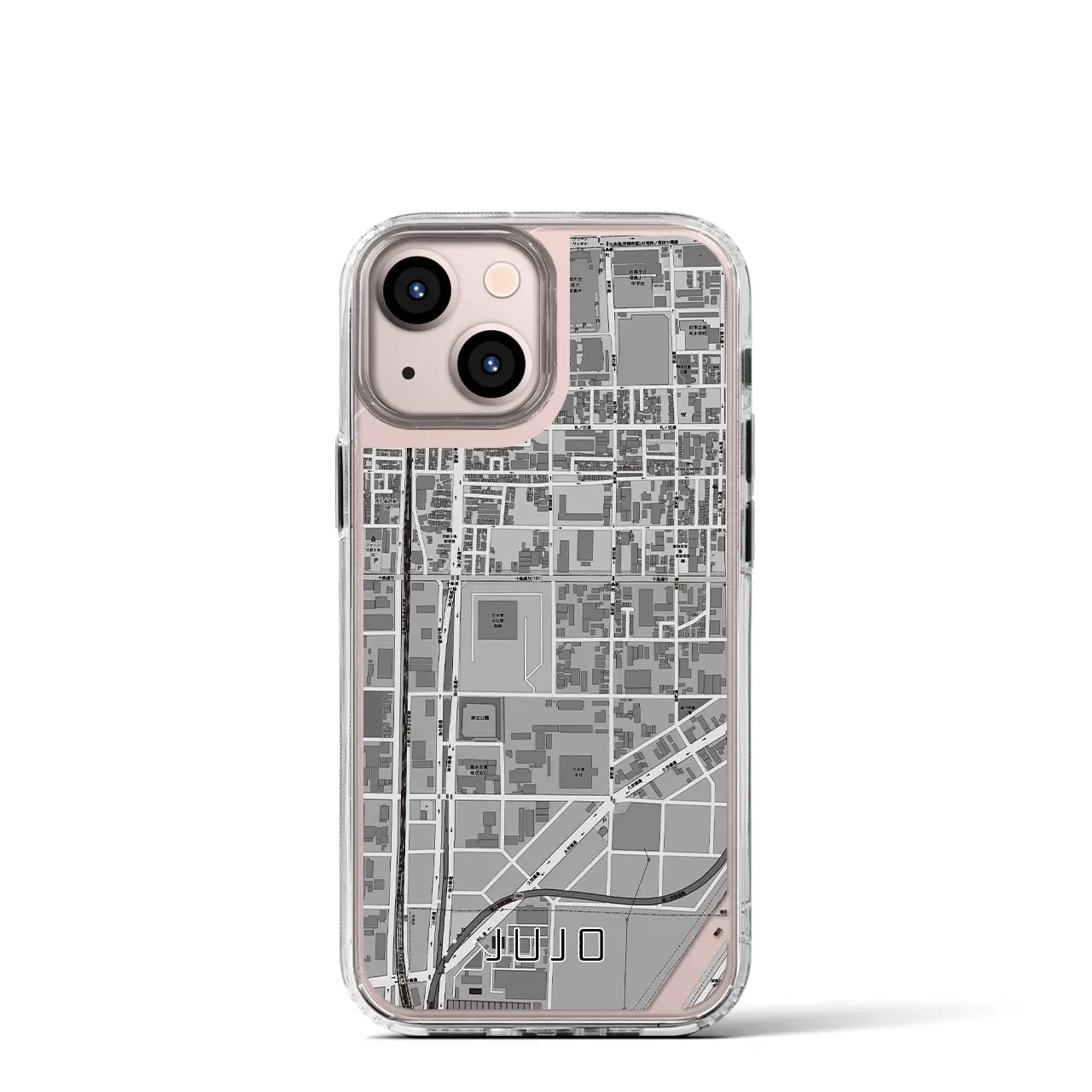 【十条(京都府)】地図柄iPhoneケース(MagSafeタイプ)