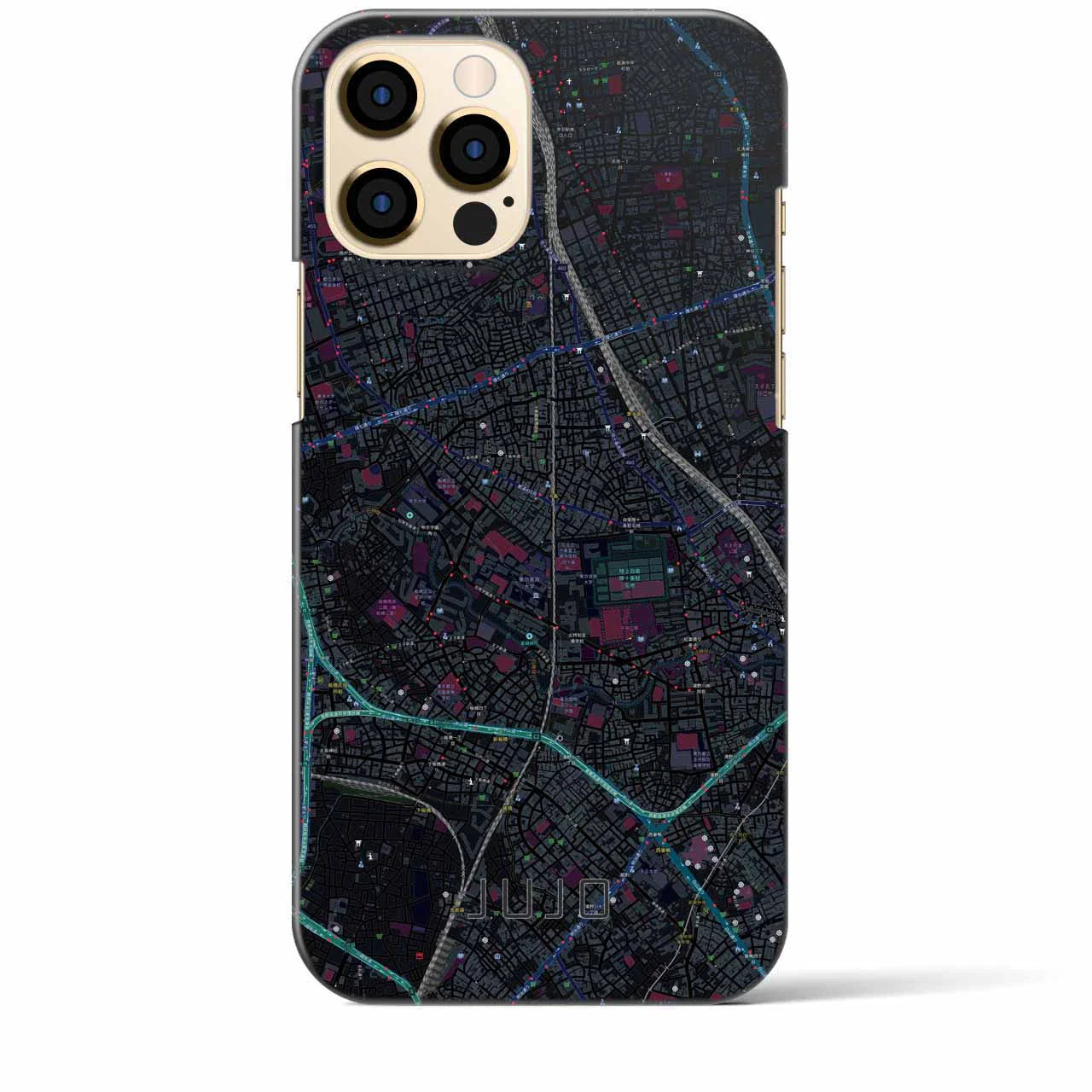 【十条(東京都)】地図柄iPhoneケース(バックカバータイプ)