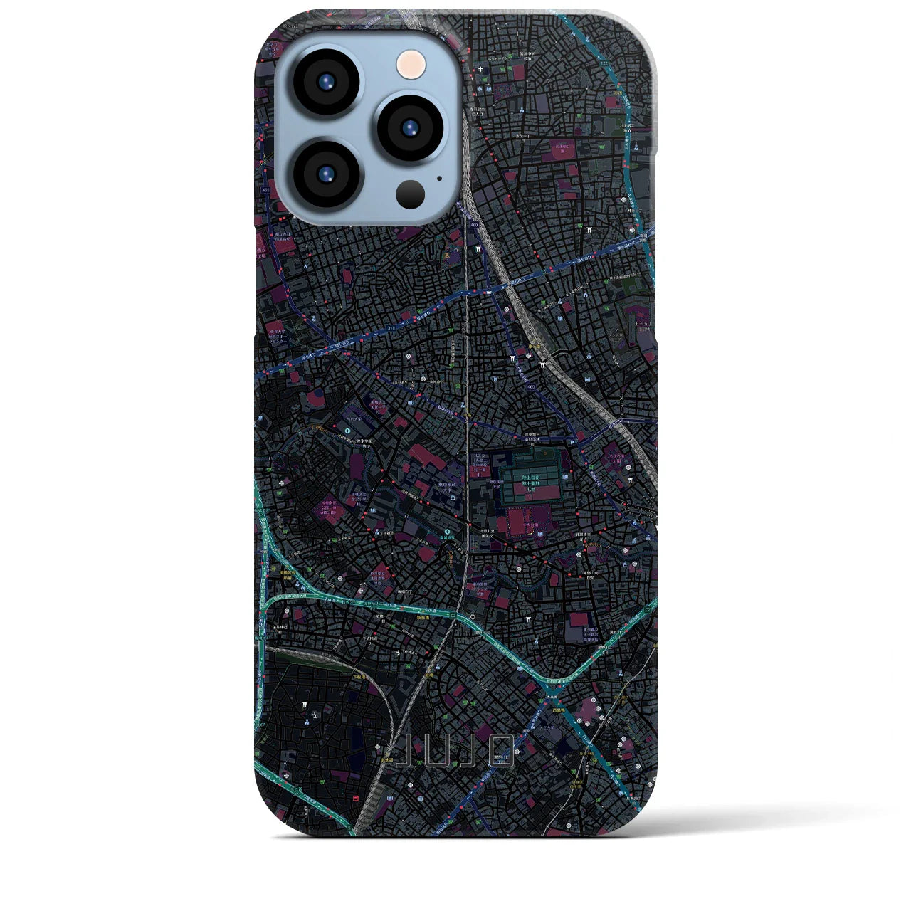 【十条(東京都)】地図柄iPhoneケース(バックカバータイプ)