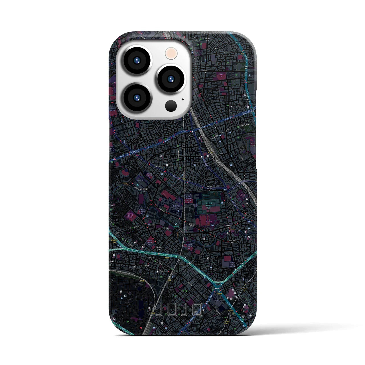 【十条(東京都)】地図柄iPhoneケース(バックカバータイプ)