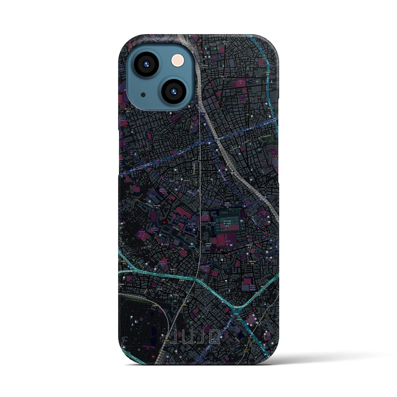 【十条(東京都)】地図柄iPhoneケース(バックカバータイプ)