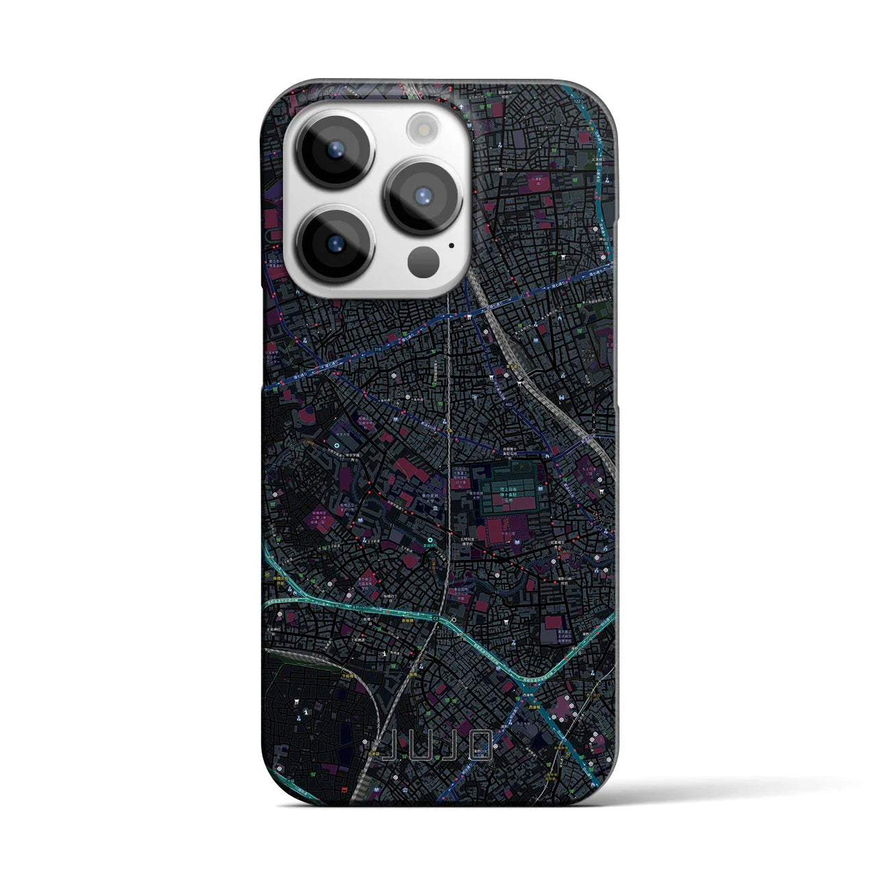 【十条(東京都)】地図柄iPhoneケース(バックカバータイプ)