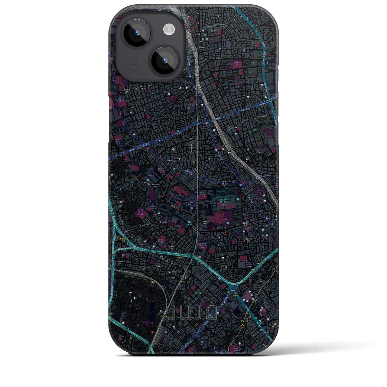 【十条(東京都)】地図柄iPhoneケース(バックカバータイプ)