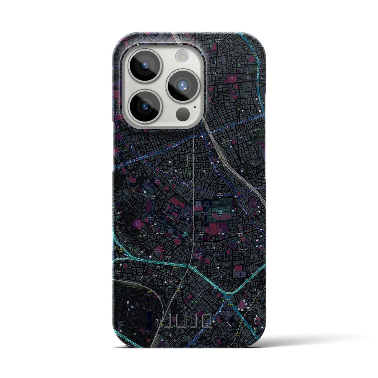 【十条(東京都)】地図柄iPhoneケース(バックカバータイプ)