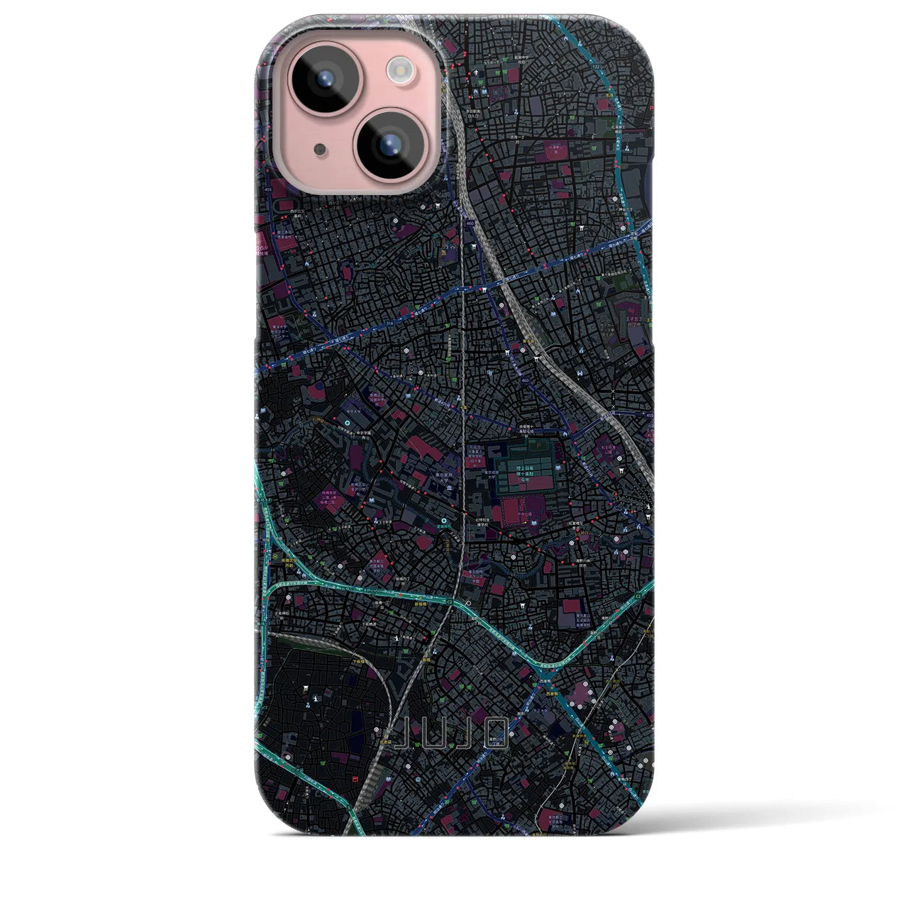 【十条(東京都)】地図柄iPhoneケース(バックカバータイプ)