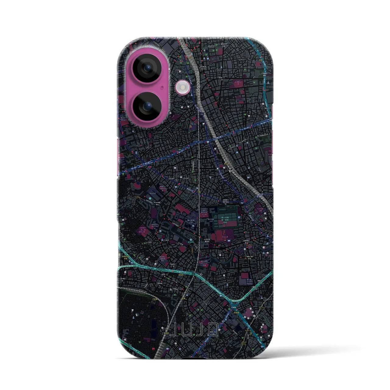 【十条(東京都)】地図柄iPhoneケース(バックカバータイプ)