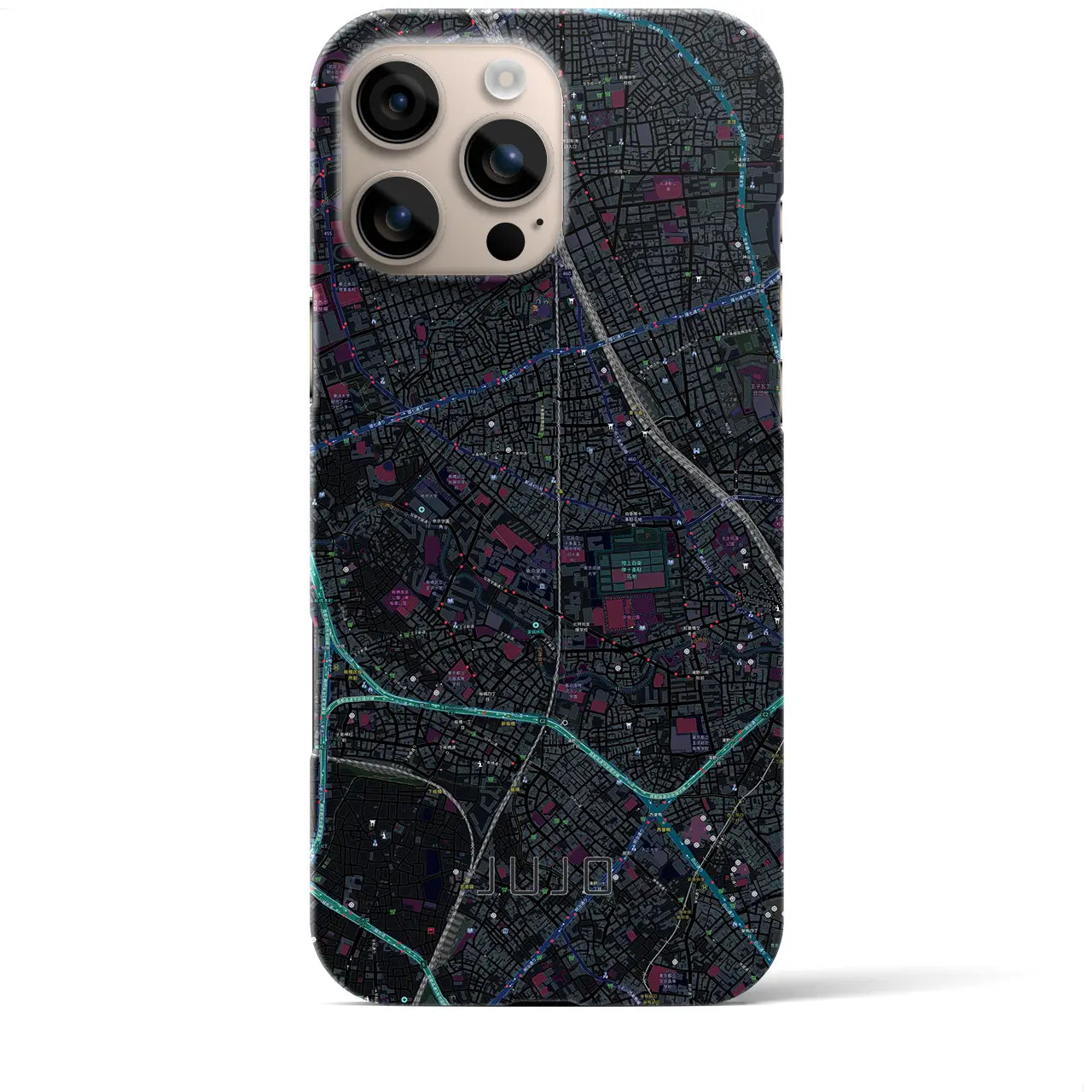【十条(東京都)】地図柄iPhoneケース(バックカバータイプ)