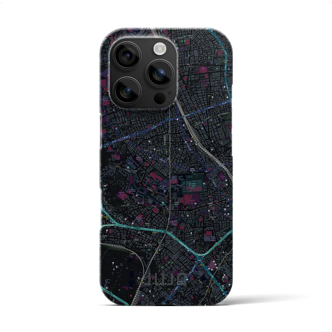 【十条(東京都)】地図柄iPhoneケース(バックカバータイプ)