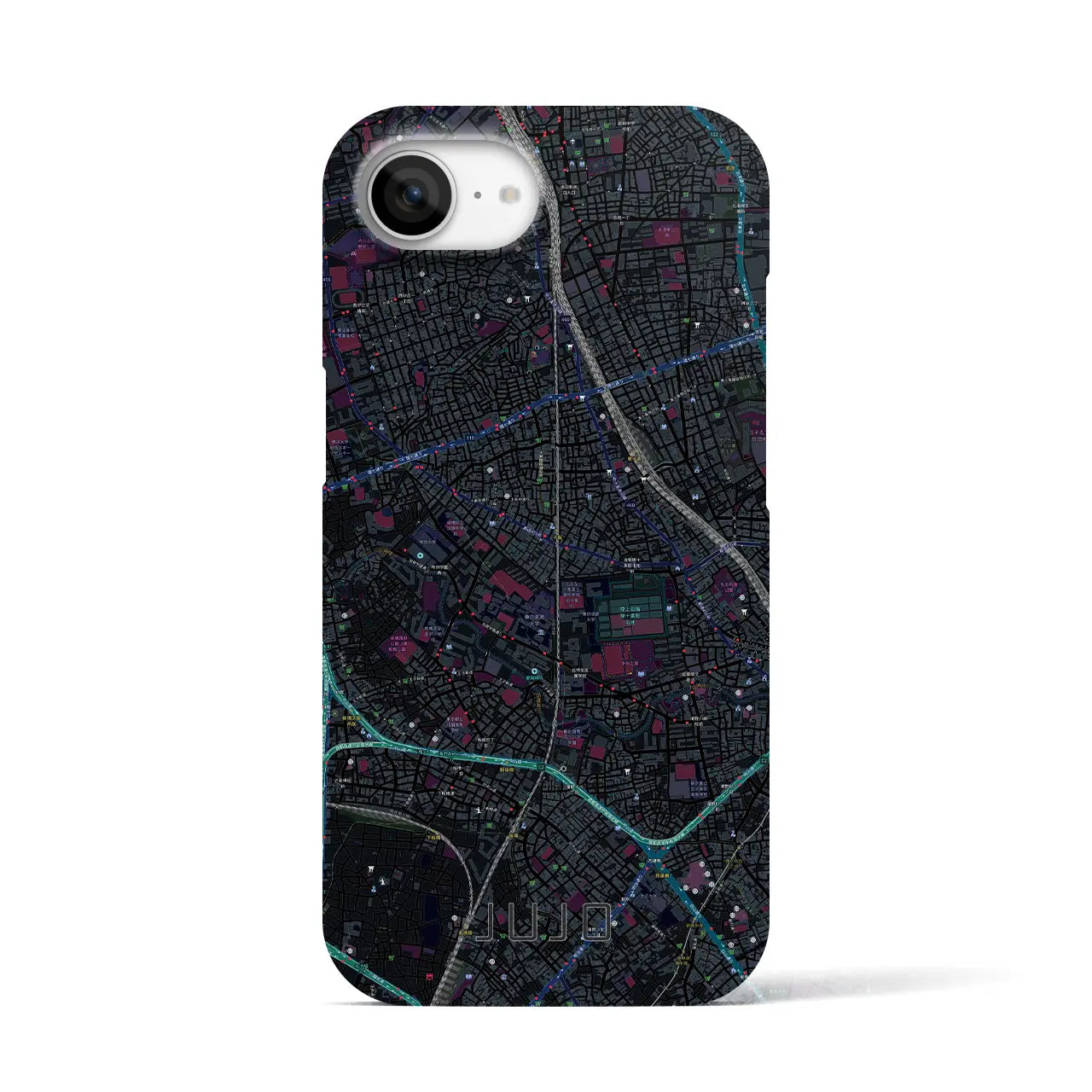 【十条(東京都)】地図柄iPhoneケース(バックカバータイプ)